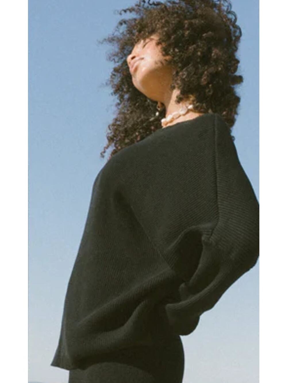 The Lullaby Club Alex Knitwear Crewneck Sweater Black Size Small / Medium
